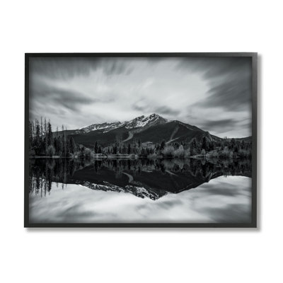 Mountain Peak Reflection, reproduction d'art sur bois