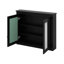 Armoire de rangement murale pour salle de bain, armoire murale moderne avec 2 miroirs et 2 tablettes réglables-121544154