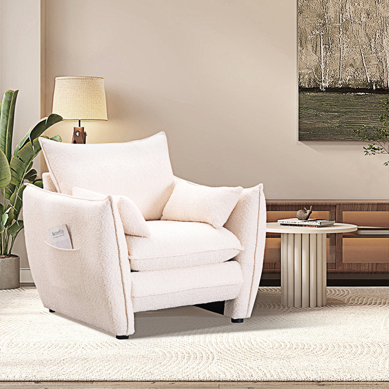Chaise de salle à manger Sharp-Angle, Beige