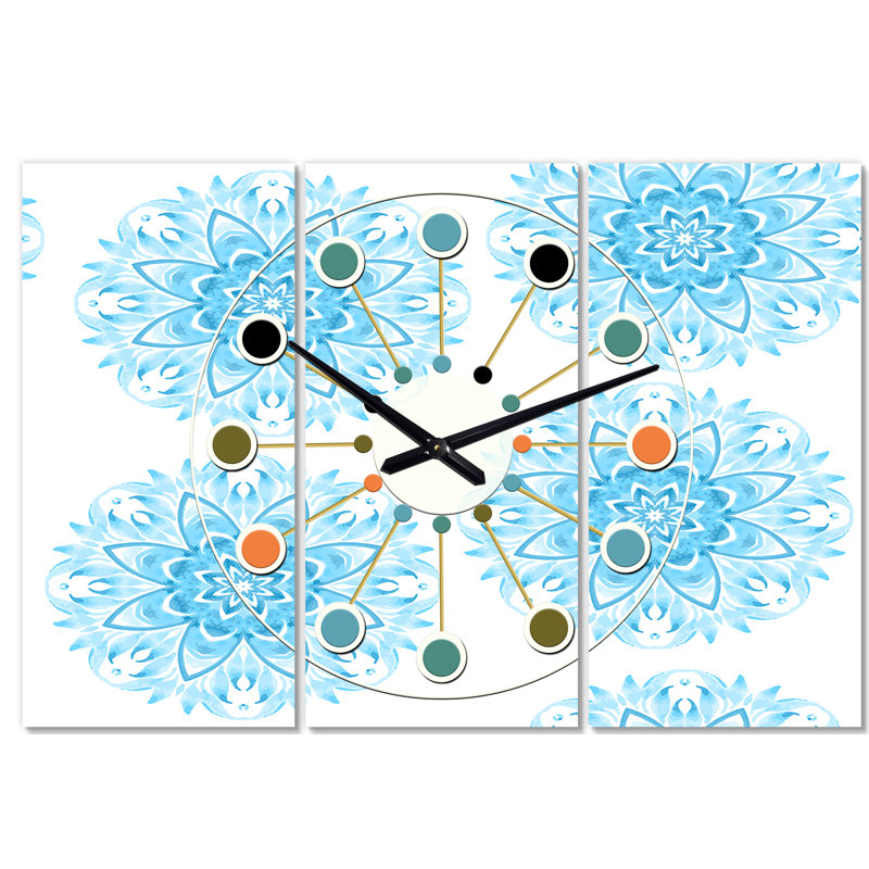 Horloge murale surdimensionnée circulaire Mid-Century