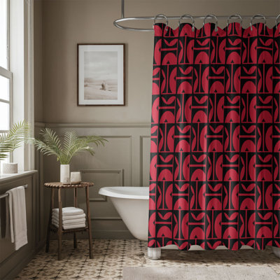 Rideau de douche Dark Scarlet - Premium