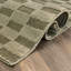 Tapis d'intérieur à poil long tissé à la machine à damier vert sauge-786313446-786313444