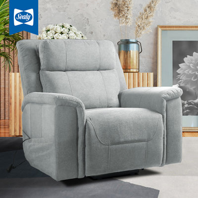 Sealy Posutrepedic Sheldon Lift Assist Recliner with Adjustable Power Headrest