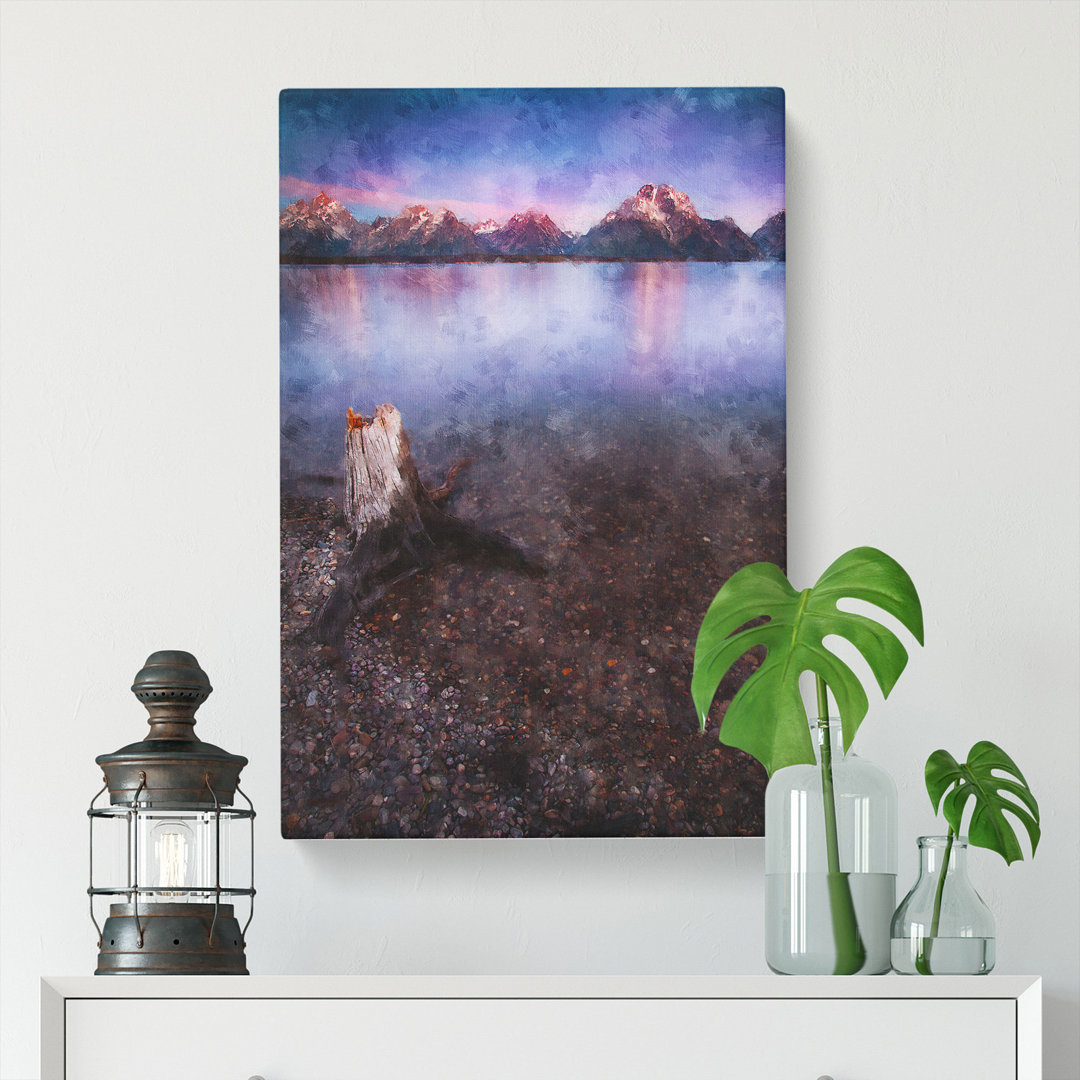 Mountains Of Grand Teton Park - Wrapped Canvas