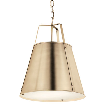 Luminaire suspendu en forme de cloche à 1 lumière Liebenthal