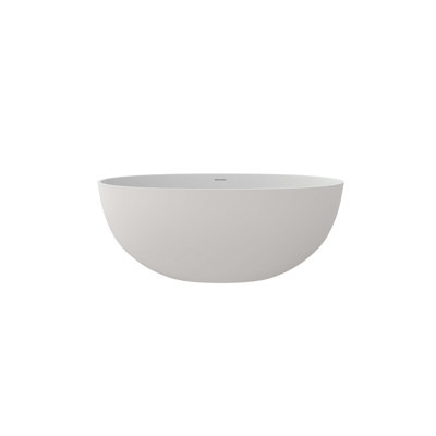 55" Premium Solid Surface Deep Soaking Bathtub