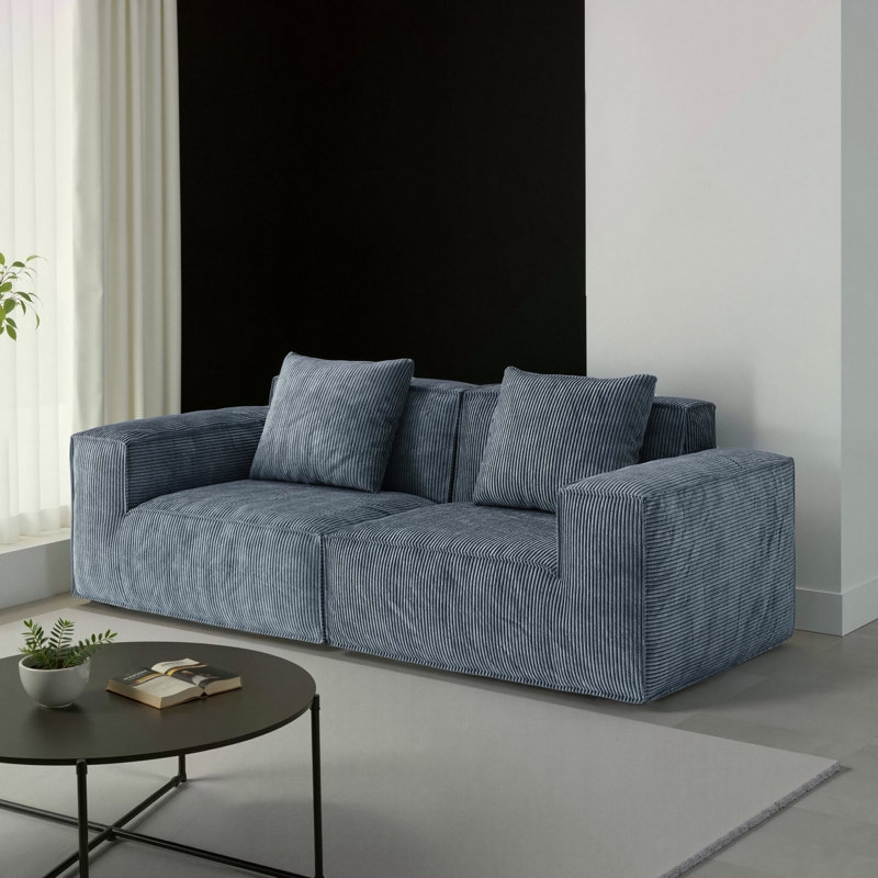 Canapé modulaire Belfin, canapé convertible Tofu Block, 2, H 28,3 po x l 86,6 po x P 39,4 po