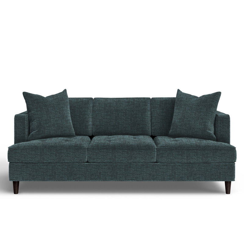 Upholstered 84'' Sofa, Napa Teal Chenille