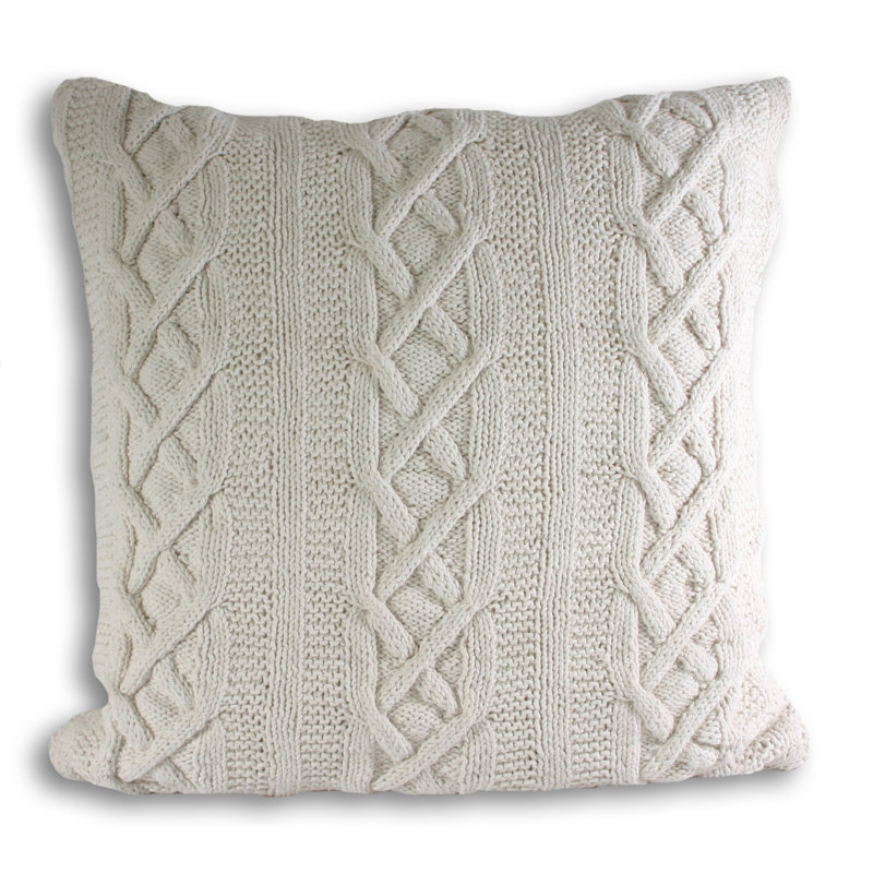 Baltasar Square Pillow Cover, Cream, Pillow Cover & Insert