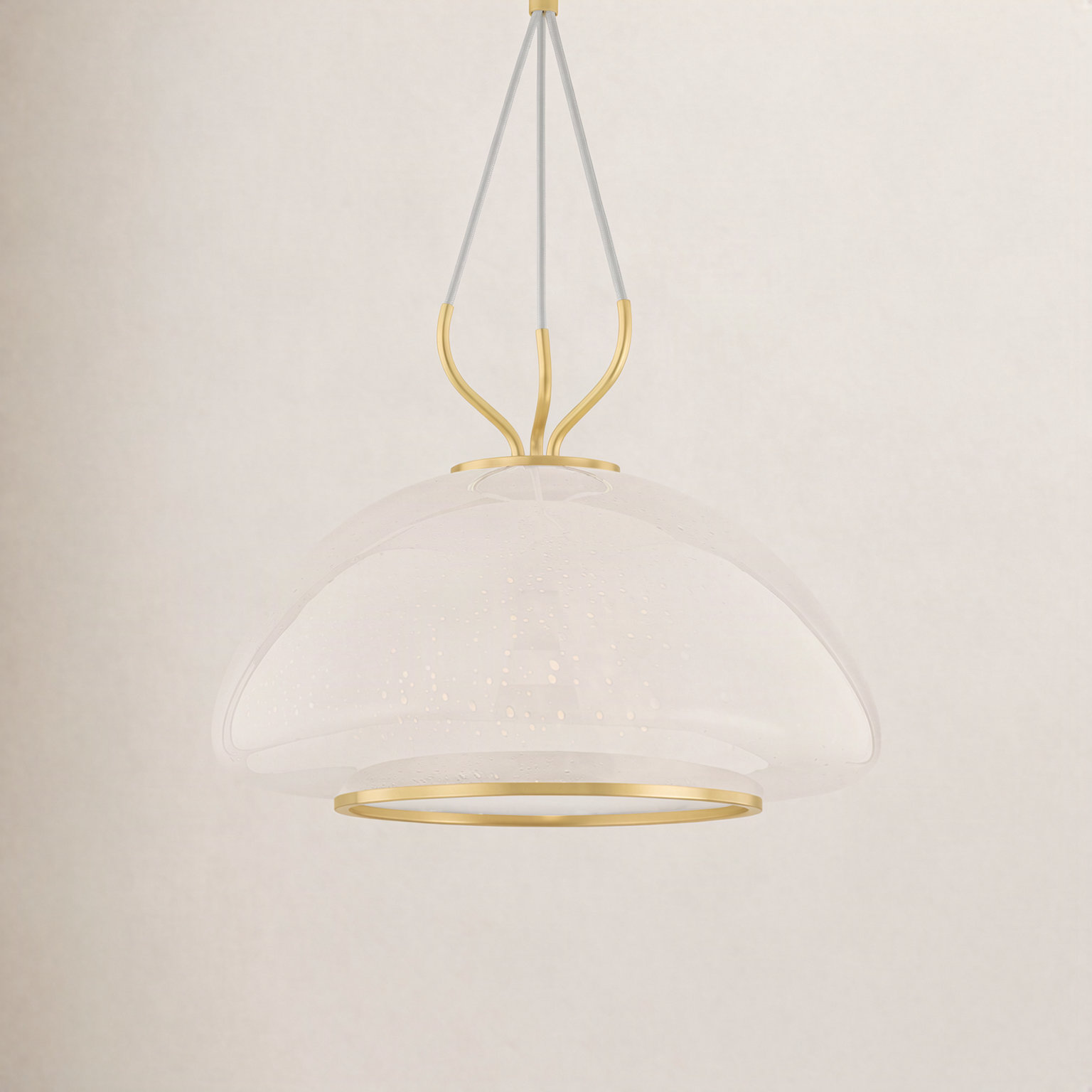Baudette Single Light Pendant, 13.5" H x 18" W x 18" D