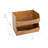 Bamboo Stackable Bin Organizer
