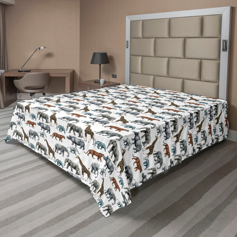 Drap plat Ambesonne, Drap plat pour très grand lit californien