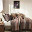 Courtepointe rouge très grand / très grand - 5 pièces géométriques et motifs avec coussins décoratifs-119105163-119105164
