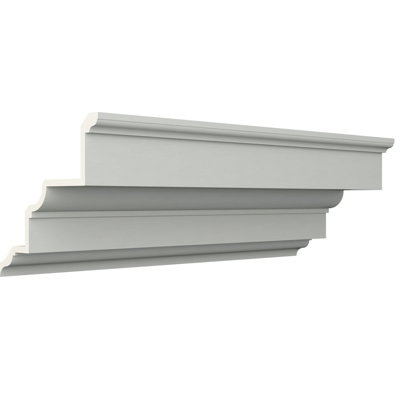 Moulure couronnée Endurathane Kingsley, H 19 5/8 po x P 20 7/8 po x F 28 5/8 po x L 96 po, apprêtée en usine