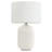  Gillermo 19.2in 1-light Farmhouse White Modern Ceramic Table Lamp With Linen Lampshade For Bedroom,living Room,nightstand