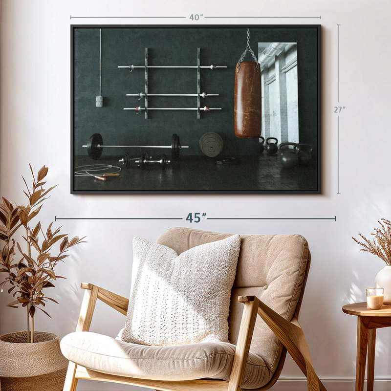 Impression sur toile Home Gym, H 27 po x l 40 po