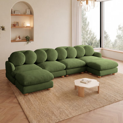 Grand sofa modulaire en coin