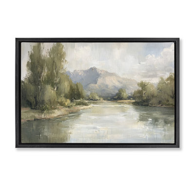 Where The River Goes Floating Frame, design by Petal Prints Design