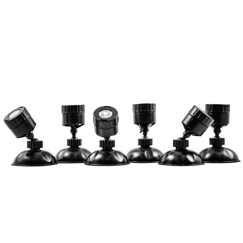 Black Mini LED Pond and Landscape Light Set