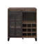 Armoire à vin Treju Obscure Glass, Rustic Oak