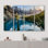 «Nature Landscape Landscape View Of Moraine Lake And Mountain Range», reproduction sur toile, 4 pièces