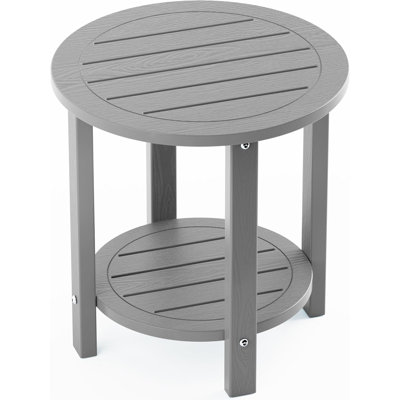 2 Tier HIPS Outdoor Side Table Patio Adirondack Table