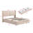 Queen Size Storage Upholstered Hydraulic Platform Bed with 2 Drawers-1500245290