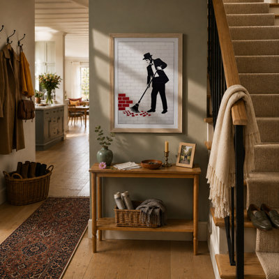 Gentleman Sweeping Urban Art - Print