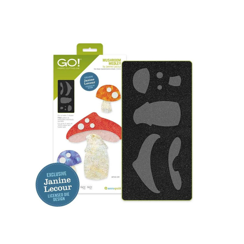 Accuquilt GO! Champignon champignon par Janine Lecour