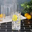 Ensemble de gobelets en verre embossé 16 pièces Gibson Home