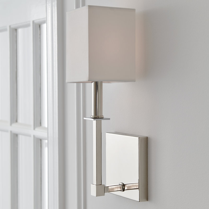 Quinn 1 - Light Armed Sconce, Polished Nickel