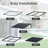 Powder-coated Metal Frame Standing Seam Fixed Window Awning All Weather Protection Door Canopy for Entrance, Windows, Porches, Balconies-126954203-126954196