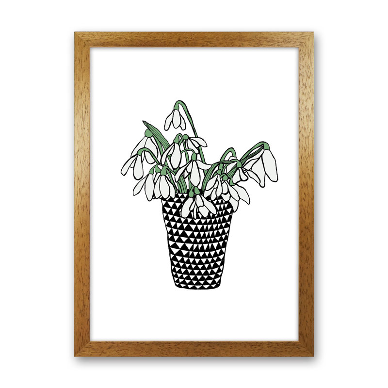 Snowdrops by Carissa Tanton - Print, 88cm H x 64cm W x 3cm D, Oak Framed