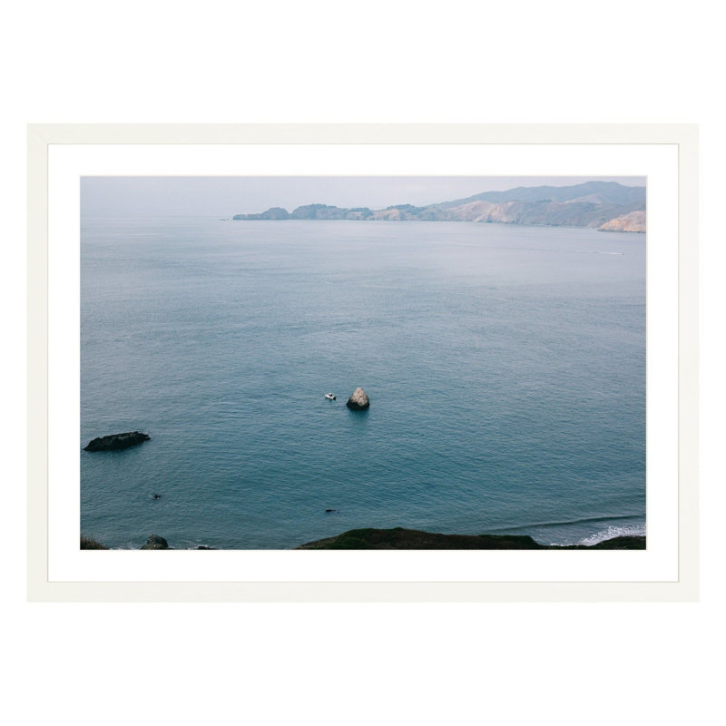 Mouth of the Bay by Amanda Anderson, White, 30" H x 42" W x 2.25" D