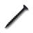 #8 x 1-1/2 in. Black Combo Drive Flat-Head Coarse Thread with Nibs Self-Tapping