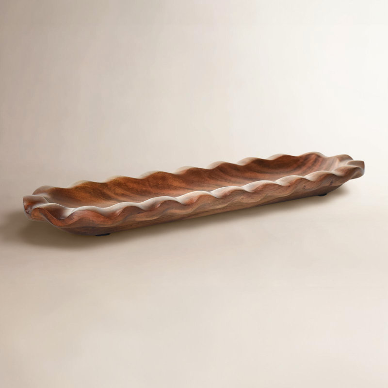 Fundamental Wood Ruffle Skinny Tray