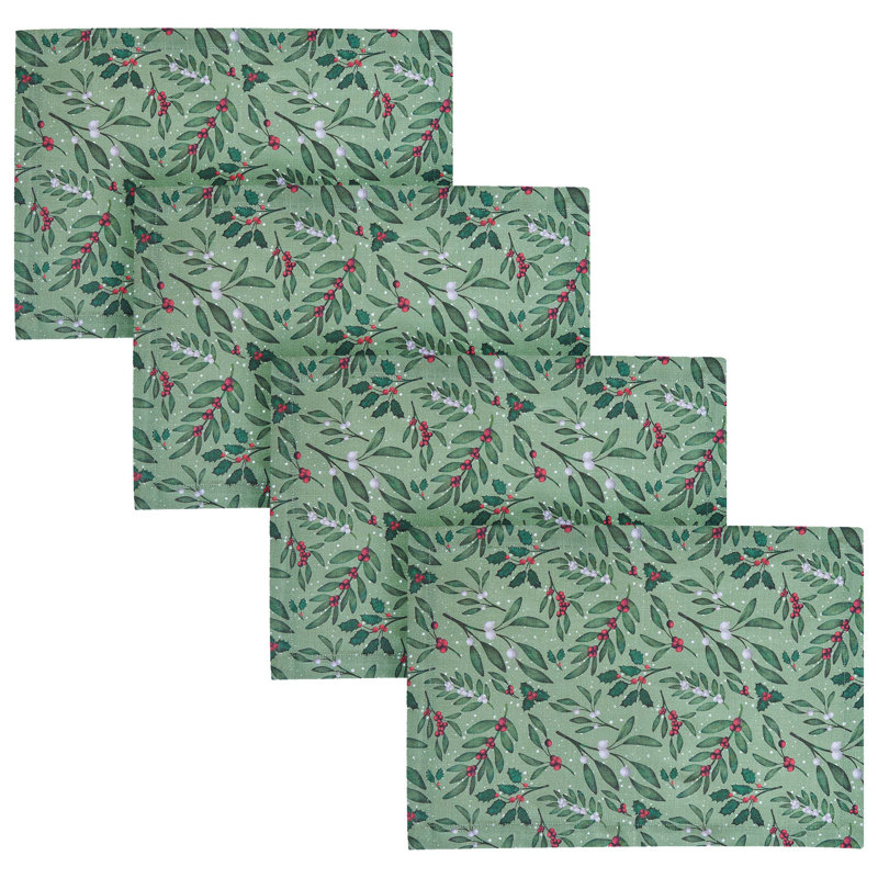 Ensemble de 4 napperons Under The Mistletoe