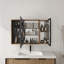 Armoire de toilette 41,7 po avec rangement, armoire à pharmacie murale avec porte miroir, tablettes réglables en verre