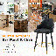Tabouret de bar rembourré avec structure en métal (ensemble de 2 tabourets de bar)-153815761