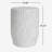 Outdoor Side Table, White