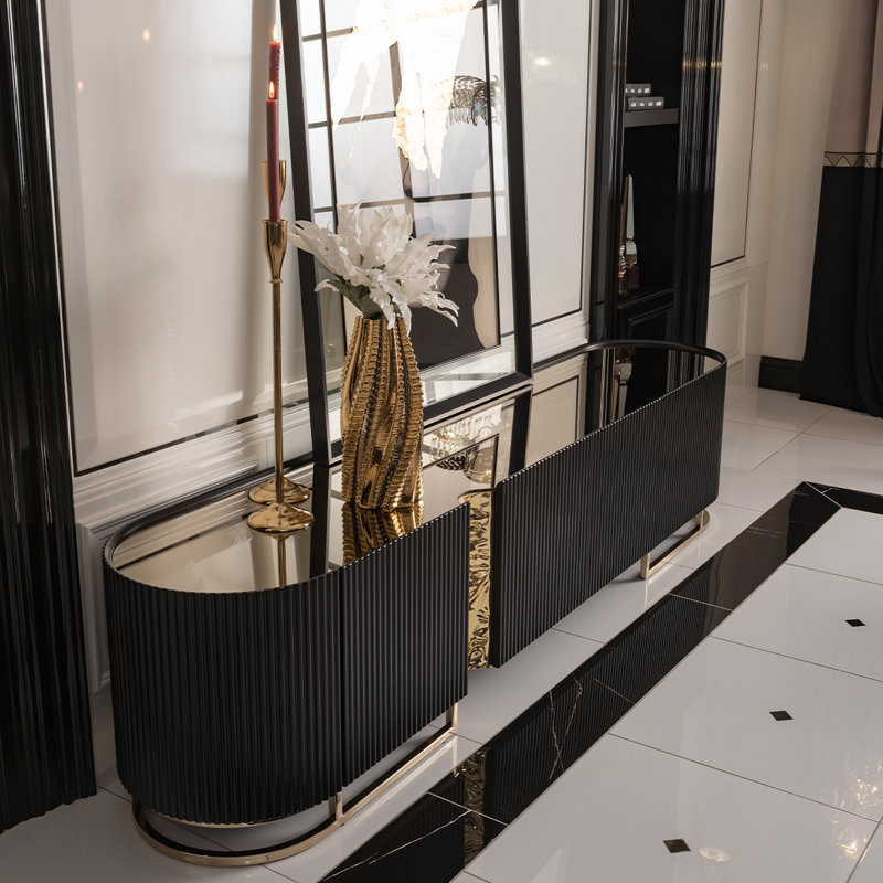 Lisbon Media Console, Matte Black