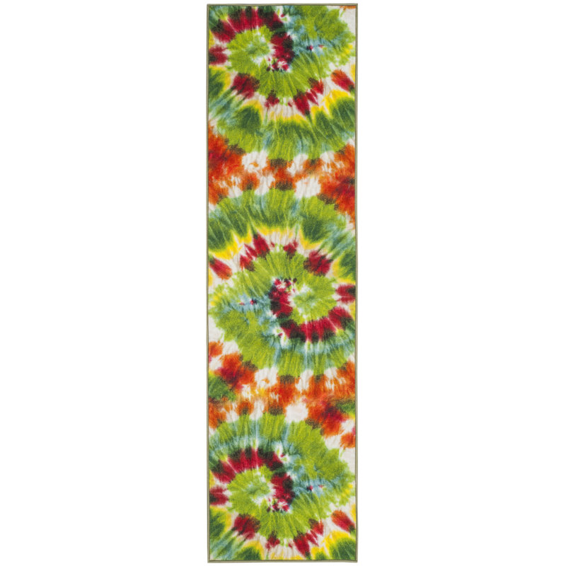 Dawna Performance Machine Washable Floral Rug, Runner 2'2" x 8'