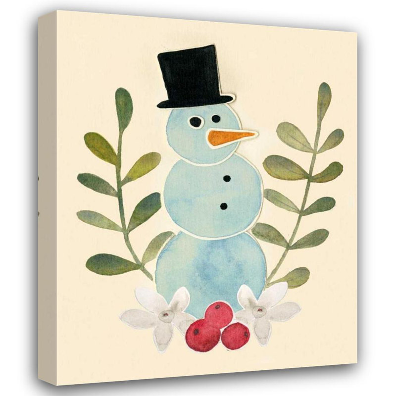 Ophelia & Co., galerie d'art sur toile tendue Popp, Grace: Snowman Cut, out II, H 44 po x l 36 po