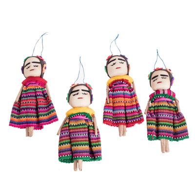 5.5'' Handmade Wood People Finial Ornament