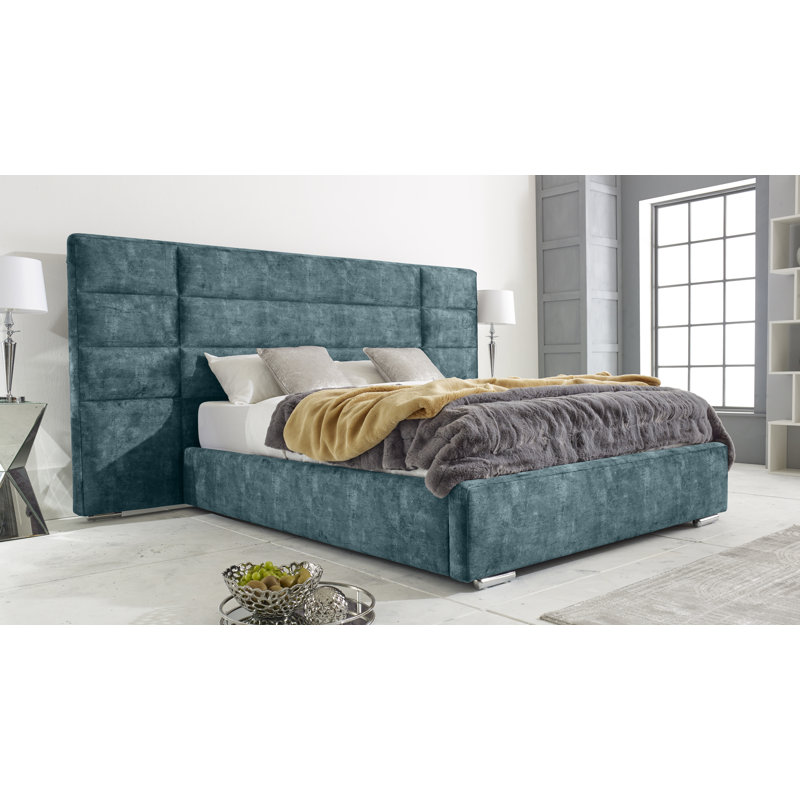 Lanarose Upholstered Bed, Single (3'), Peacock