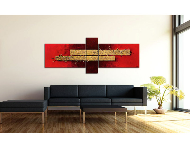 3 Piece No Frame Painting on Canvas