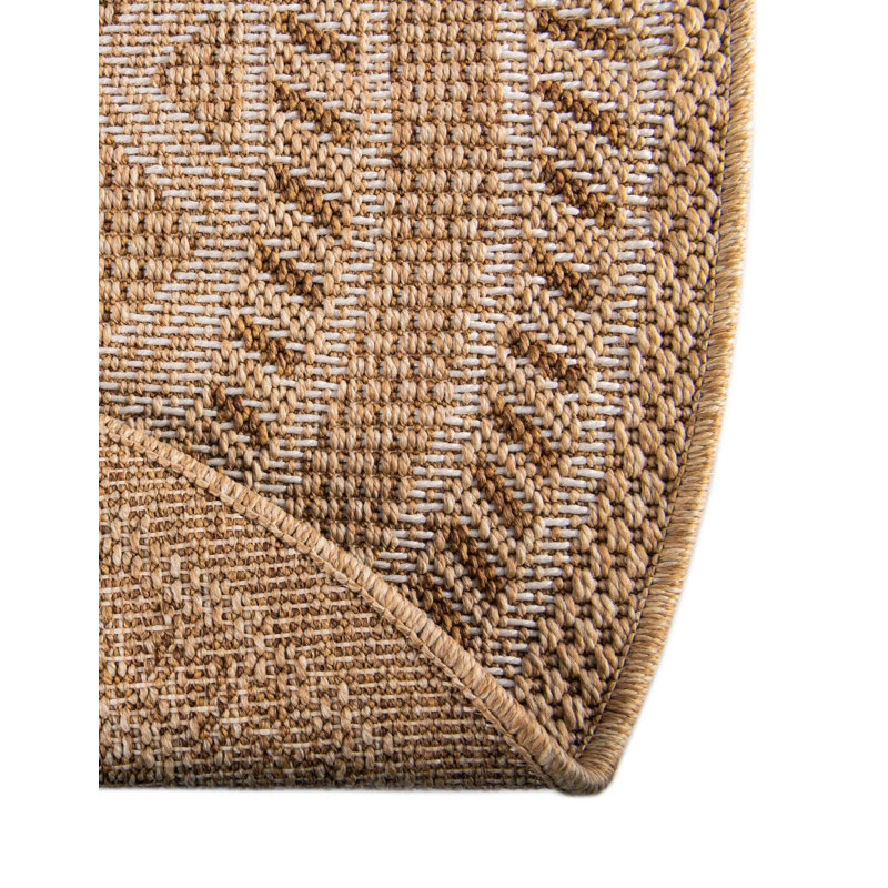 Tapis d'extérieur à treillis, Rond 7 pi 10 po