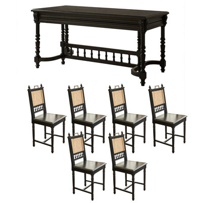 Combinaison table et chaises rectangulaire