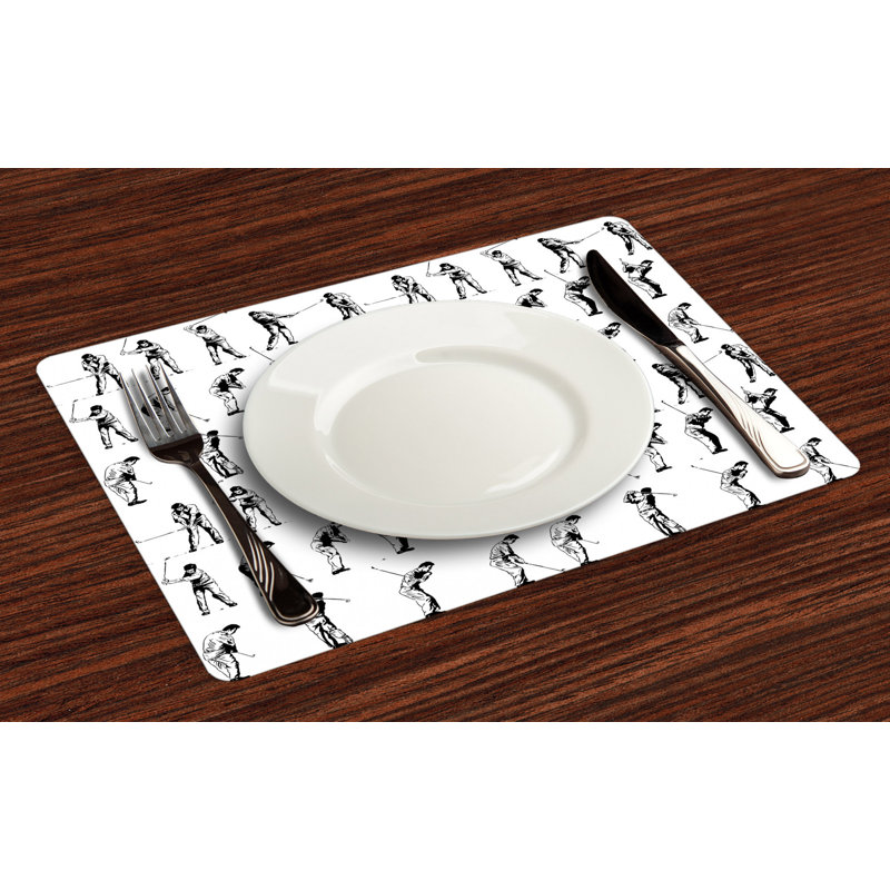 Mallorca Golf Swing Hobby Play Placemat