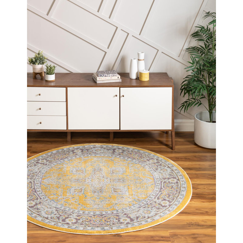 Oriental Indoor Rug, Round 6'